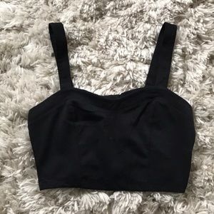 Forever 21 Black Bow Crop Top
